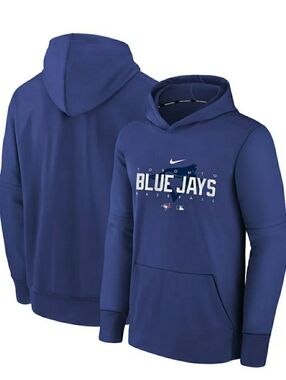 Toronto Blue Jays Nike Authentic Pro Pregame Hoodie - Size Medium